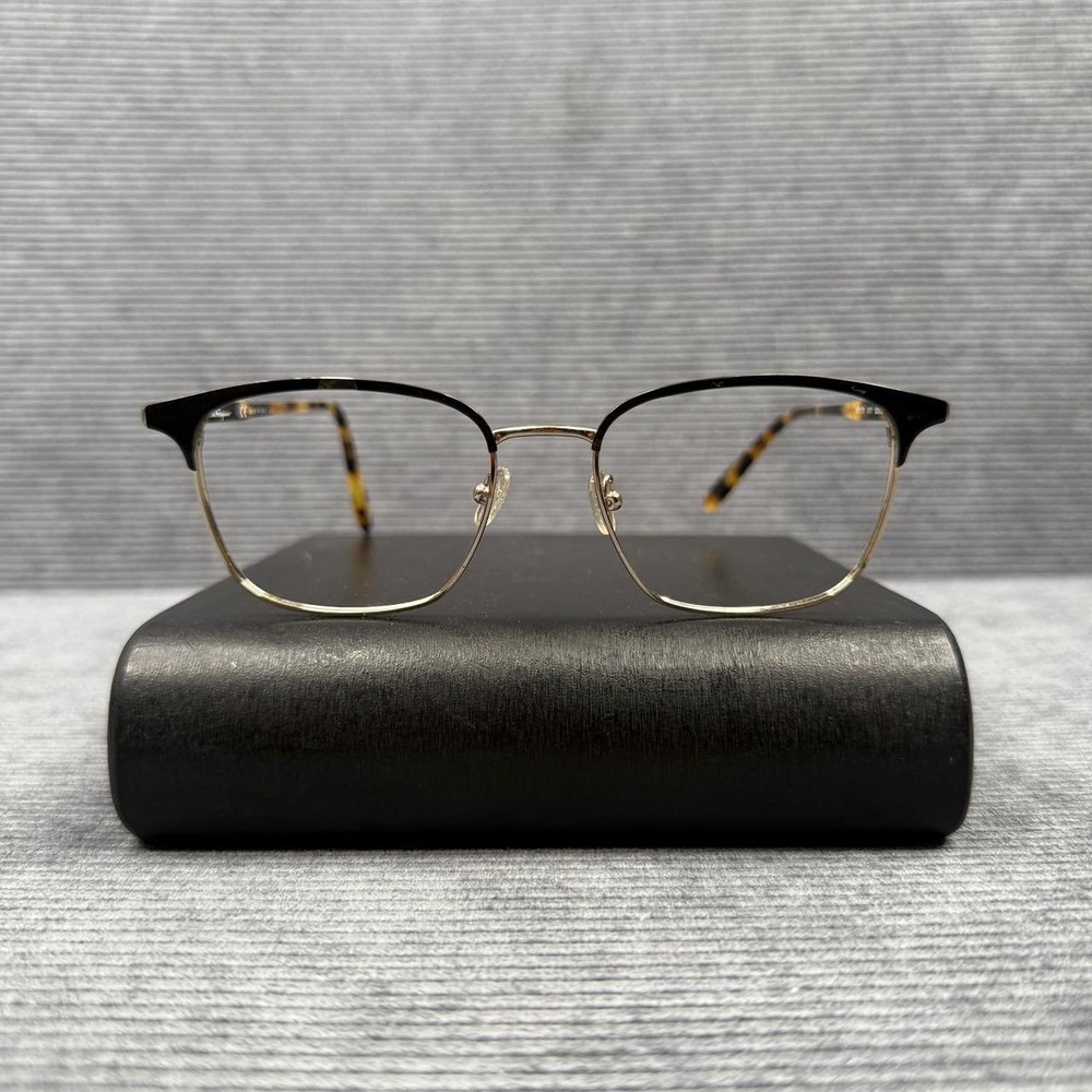 Salvatore Ferragamo SF2170 017 Browline Eyeglasses Gold Tortoise 52-18-145 Italy